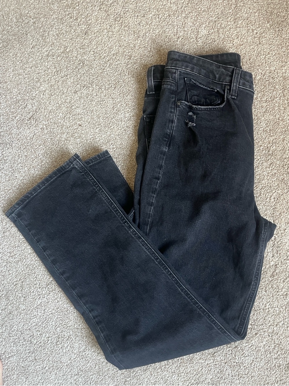 Paige Stella Straight Jeans Black